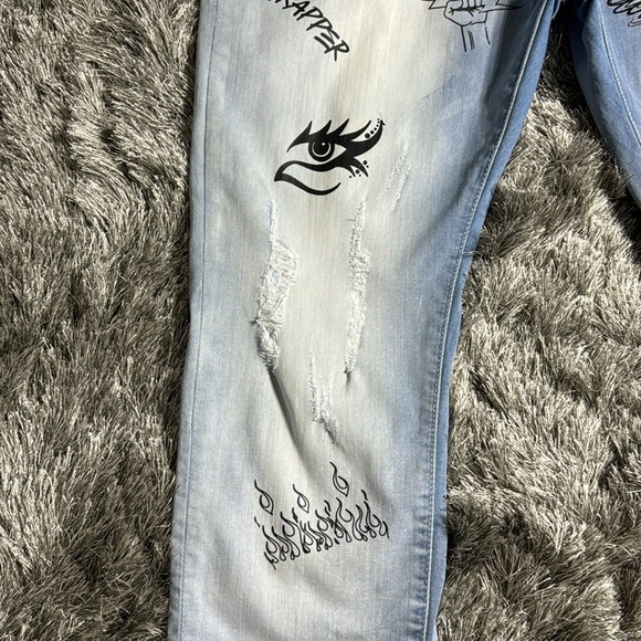 Mens focus light wash jeans - Picture 8 of 13